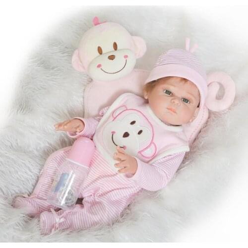 20" Full Body Silicone Reborn Dolls Real Sleeping Baby Newborn Girl Dolls Popular Children Gift Dolls Bonecas Reborn
