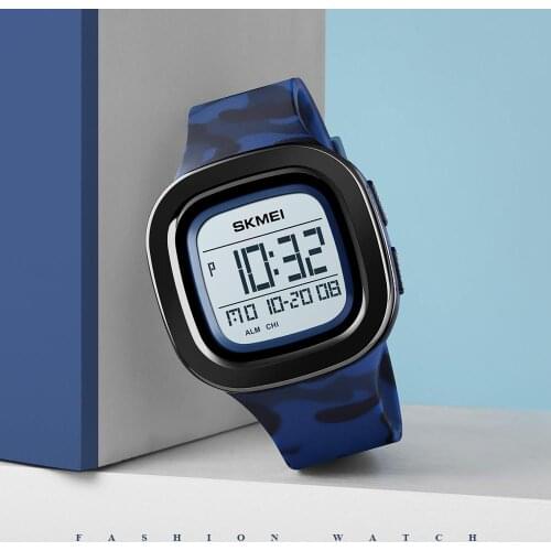 SKMEI Brand Fashion Sports Digital Watch Mens Watches Chrono Alarm Waterproof Clock WristwatchSquare LED relogio masculino