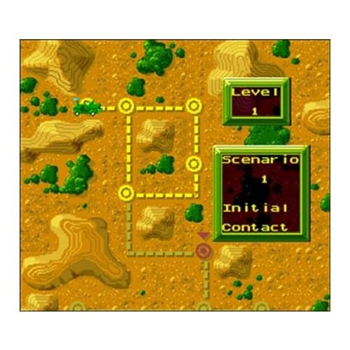 Super Conflict - The Mideast NTSC Version 16 Bit 46 Pin Big Gray Game Card For USA Game Players