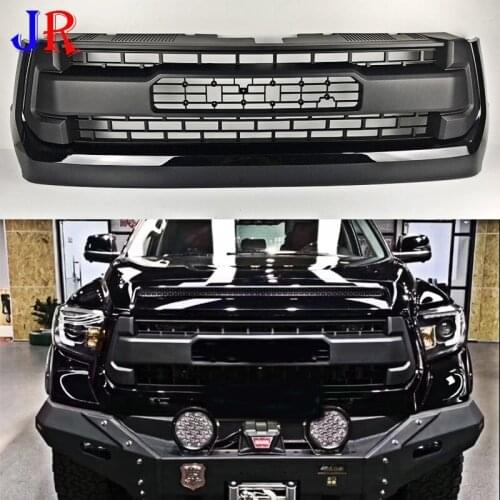 Super sturdy Black Exterior Mesh Outlet Racing Grille For Toyota Tundra 2014-2019 Grille Strip Light