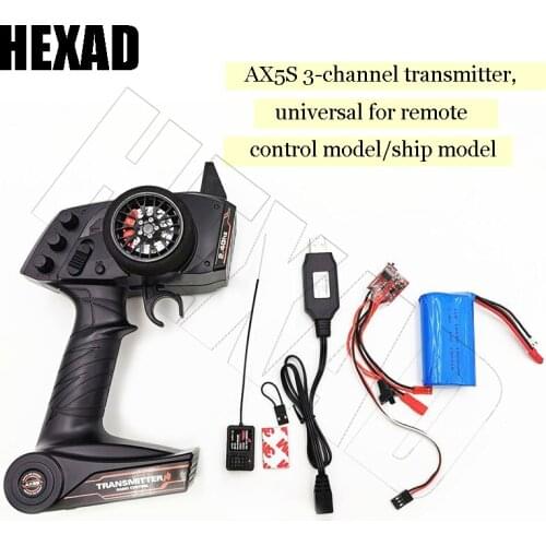 WPL MN upgrade AX5S transmitter OP accessories full-size model/ship model universal 3-channel transmission remote control