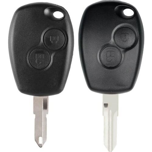 XRSHKEY Remote Key Shell For Renault Duster Clio DACIA 3 Twingo Logan Sandero Modus For Nissan 2 Buttons Car Alarm Key Case