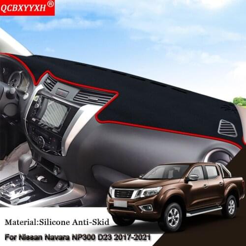 Auto Dashboard Protective Mat Shade Cushion Pad Rose Carpet Mat Cover Internal Accessories For Nissan Navara NP300 D23 2017-2021