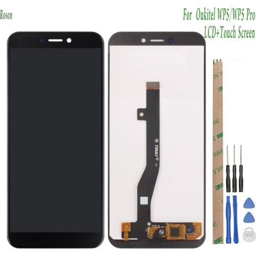 For Oukitel WP5 LCD Display Screen Smartphone Accessories 5.5 Inch For Oukitel WP5 Pro Mobile Replacement With Tools +Adhesive