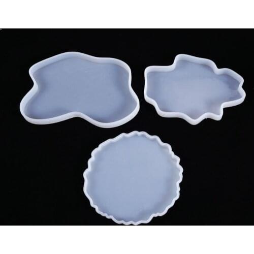1 PCS Cup Mat Translucent Silicone Mold DIY Jewelry Making Tool Moulds UV Epoxy Resin Decorative Craft Wholesale