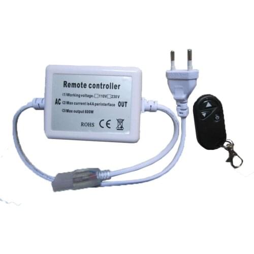 10pcs/lot 110V 220V high voltage 700w wireless RF remote control LED dimmer 3keys 50meter