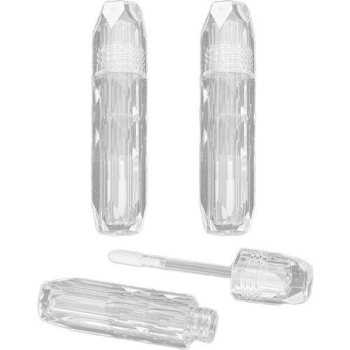 3 Pcs Clear Lip Gloss Tube DIY Containers Bottle Empty Cosmetic Tubes 2.5ml