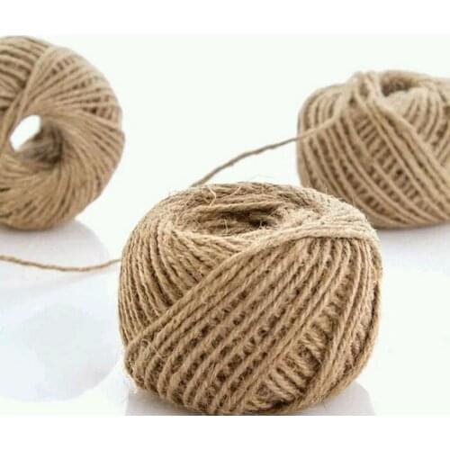 30 M/ 1Roll burlap Rope Natural Jute Twine Burlap String Hemp Rope Wedding Gift Wrapping Cords Thread 3 Colors