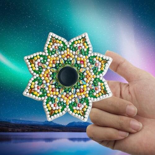 5D DIY Diamond Painting Fidget Spinner Cartoon Cross Ctitch Kits Mosaic Embroidery Stress Relief Toys for Kids Adult