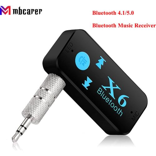 Car Aux Bluetooth-compatible 5.0 Adapter Wireless 3.5mm 3.5 Jack Stereo Music Audio Receiver for Auto Handsfree Car Kit Speaker