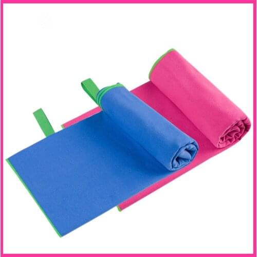 Fast drying and super compact large microfiber towel for travel and sports