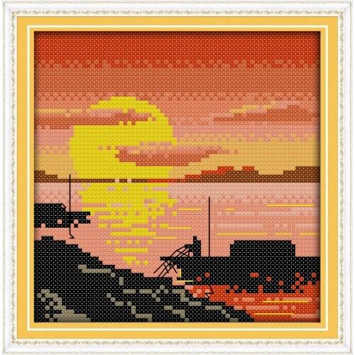 Everlasting Love Back Home Chinese Cross Stitch Kits Ecological Cotton 11CT 14CT Stamped DIY Christmas Decorations For Home Gift