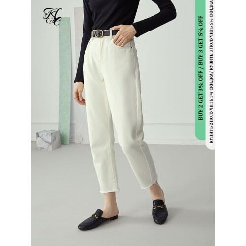 Женские высокие джинсы FANSILANEN China At AliExpress