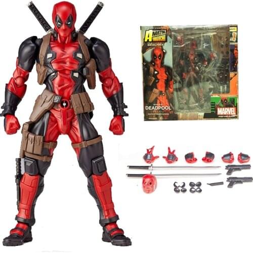 Yamaguchi Revoltech Deadpool Action Figure Superhero kids Toys for Boys Children Toy Doll Gift