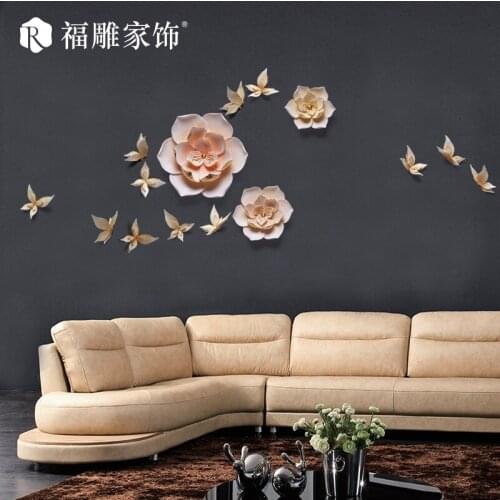 TV background, wall decoration, Fu Diao home decoration, dining room, indoor living room, 3D relief, creative wall Pendant