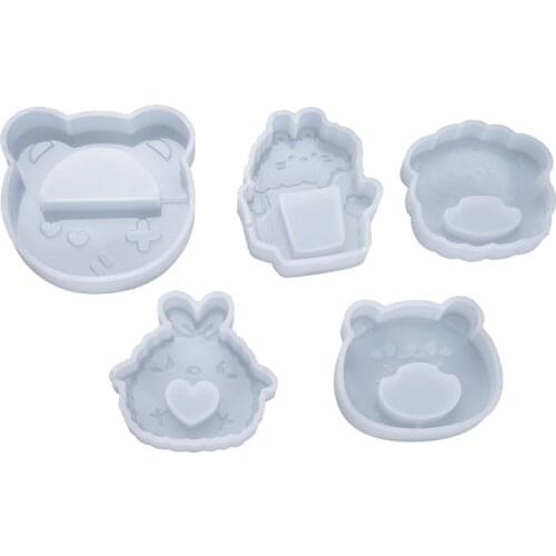 DIY New Doll Quicksand Resin Mold Quicksand Cute Doll Tuoma Beer Bottle Crystal Epoxy Mold Ornaments Quicksand Silicone Mold