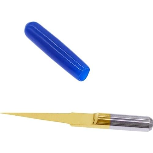 10pcs 3.175-1/8 Engraving Cutter PCB Engraving Bits CNC Router Tool V Shape Titanium milling cutter