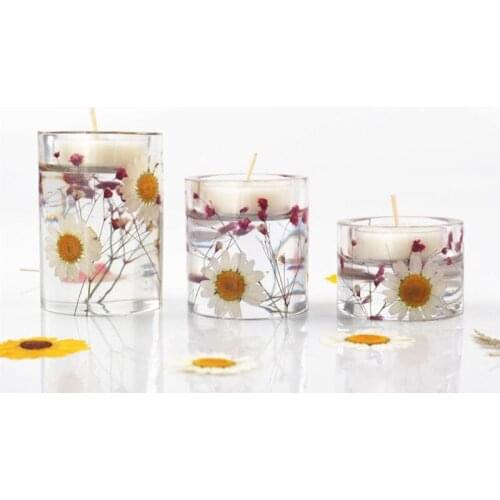 Candle Holders Crystal Epoxy Resin Mold Candle Tray Candleholder Silicone Mould DIY Crafts Home Decorations Casting Tools U90F