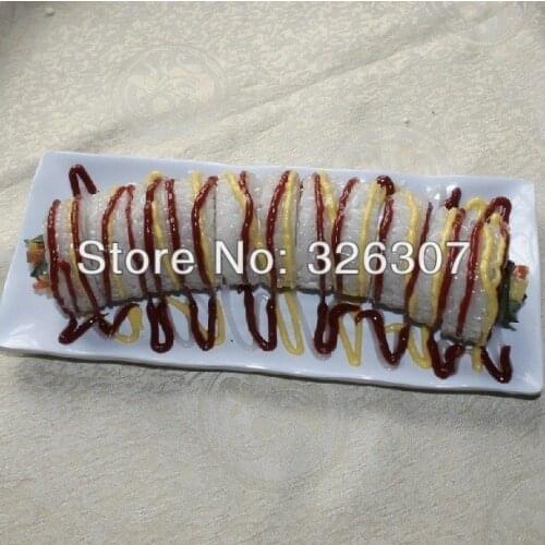 Customize artificial sushi plastic food model accessories simulation model of fake sushi dish molded plastic food dish jewelry