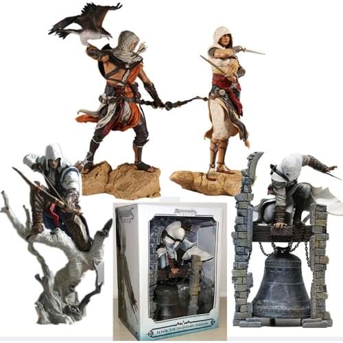 The Legendary Assassin Creed Aya Altair Bayek Figure Conner Action Figure Assassins creed 3 Origins Collectible Model Toy Gift
