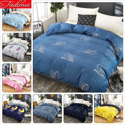 Adult Kids Child Soft Cotton 1 piece Duvet Cover Quilt Comforter Bedding Bag Single Full Double Queen King Size 180x220 220x240