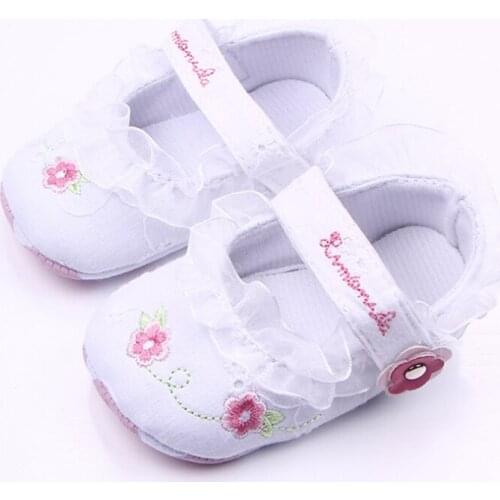 0-18m baby girl princess shoes toddler infant crib shoes cotton flower shoes for baby girls Footwear for newborns