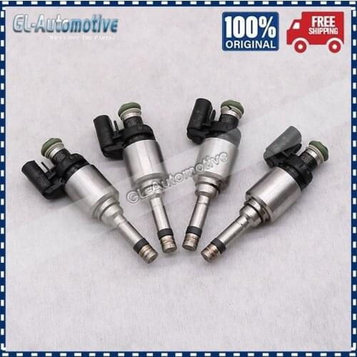 Set of 4 DM5G-9F593-AB GDI Fuel Injector For Ford 2014-2017 Fiesta 2015-2018 Focus 1.0L Turbo 2018-2021 EcoSport DM5G 9F593 AB