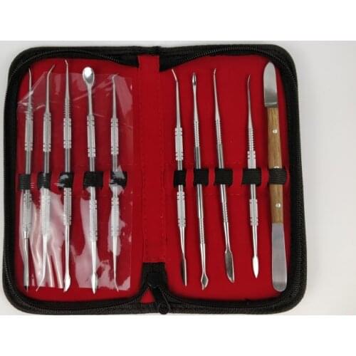 10pcs Wax Knife Kit Carvers Metal Clay Sculpture Blades Pottery Metal Carving Modeling Tools for DIY Jeweler Jewelry Making Tool