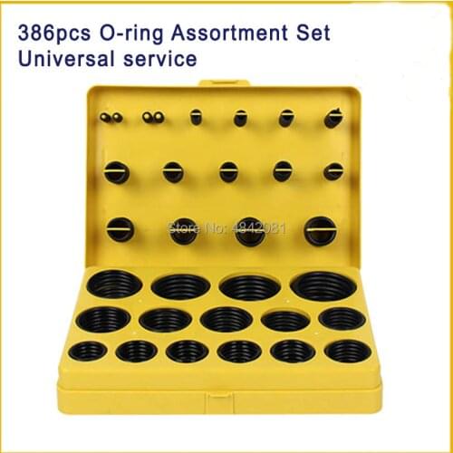 386pcs Rubber O Ring service Kit natural buna rubber Seal Gasket Universal service Rubber O-ring Assortment Set R01-R30