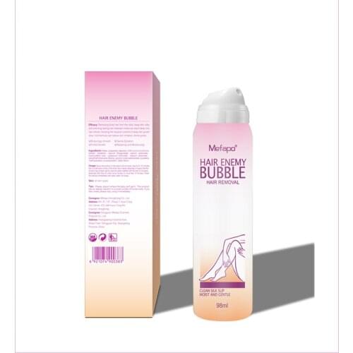 Hairdressing painless hair removal spray cream, hair removal foam wax body, bikini leg, facial mousse spray bottle
