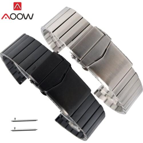 22mm Solid Stainless Steel Strap Quick Release Replace Band for Samsung Galaxy Watch3 46mm Gear S3 Huawei GT 2 Amazfit GTR 47mm
