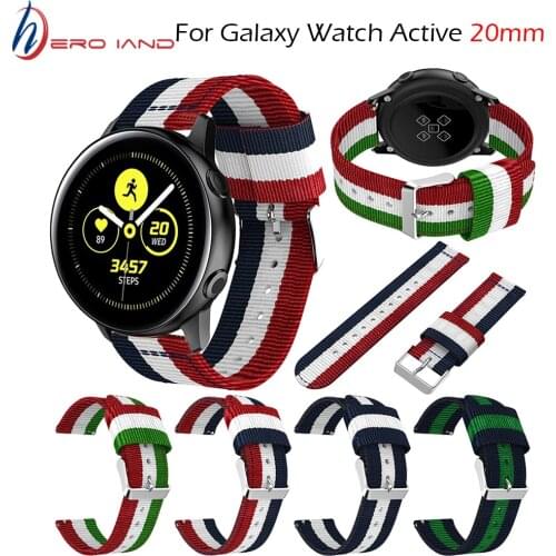 Nylon Strap for Samsung Galaxy Watch Active 2 Bracelet Strap For Xiaomi Huami Amazfit Bip BIT PACE Lite Youth Smart Watch Band