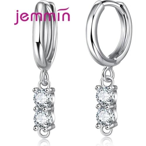 Luxury 925 Sterling Silver Hoop Earrings DIY Accessories Earrings Fine Jewelry For Women Top Quality