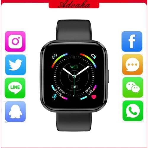Advaka TD09 1.3" 240x240 IPS Smart Watches Waterproof Sports Smartwatch Heart Rate Monitor Blood Pressure Functions