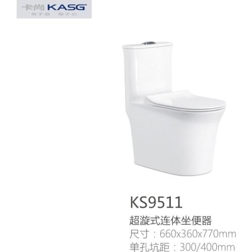 WC Toilet with Daul Flush Ceramic One Piece, Siphon Flushing Elongated Wall Mount Toilet,Bowl Soft Close Seat Cover