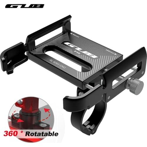 GUB P10 P20 P30 Aluminum Bike Phone Holder For 3.5" to 7.5" Phone Bicycle Stand Scooter Motorcycle Mount Support Handlebar Clips