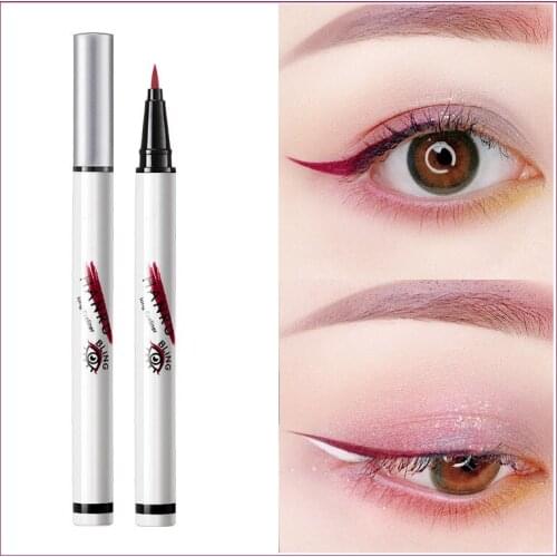6 Color Eyeliner Waterproof Long-lasting Not Blooming Very Fine Eyeliner Pen Charming Liquid Eyeliner Party Makeup Tool