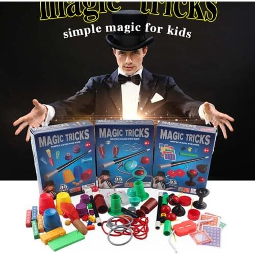 Puzzle Magic Kit Set Magic Tricks Fun Stage Close Up Magia Magician Mentalism Illusion Gimmick Prop Classic Toys Gift For Kids