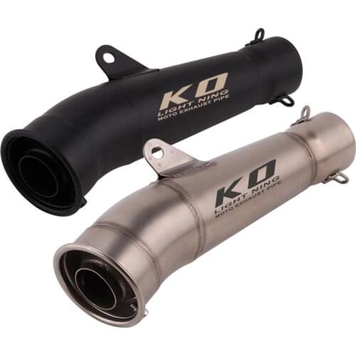 51mm Universal Motorcycle Exhaust Muffler Without DB Killer 300mm Stainless Steel Exhaust System For ATV Street Bike