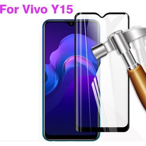 2PCS 3D Full Glue Tempered Glass For Vivo Y15 Full Screen Cover 9H Screen Protector Film For Vivo Y15
