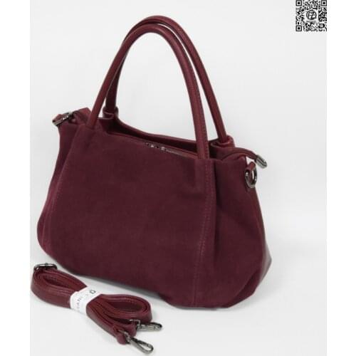 Женская сумка лицевая сторона натуральный замш, POSSESS BRAND, M7, suede