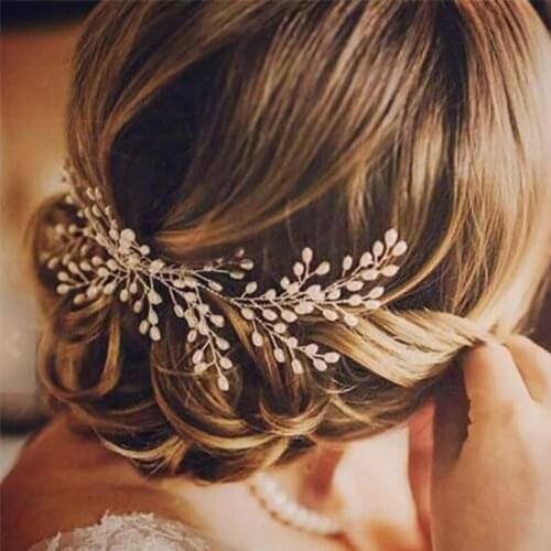 Pearl Headbands For Women Hair Combs Ornaments Wedding Hair Band Bridal Pearl Handmade Accessories Tiaras Head Jewelry 2020