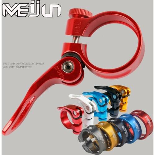25.4/28.6/31.8/34.9mm Alloy Bike Seat Clamp Aluminium Quick Release Mountain MTB BMX Road Bike bicycle Seatpost Clamp