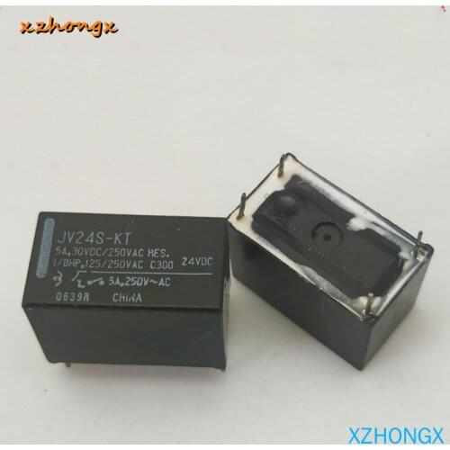 5pcs/lot JV24S-KT JV-24S-KT 24V 24VDC DIP-4 5A 30VDC 250VAC
