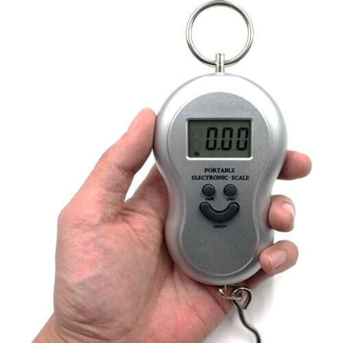 50Kg/10g LCD Hanging Scale Mini Portable Digital Scale BackLight Fishing Pocket Weight scale Luggage Scales Lb OZ