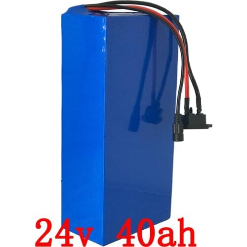 24V lithium battery pack 24V 40Ah electric bicycle battery 24V 500W 700W 1000W electric Li-ion Scooter battery with 5A charger