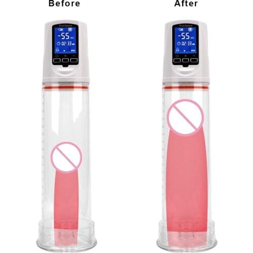 Electric Penis Pump Automatic Enlargement Extender Erection Enlarger Vacuum Sex Toy For Men USB Rechargeable Adult Products