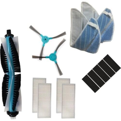 Robot Vacuum Cleaner HEPA Filter Main Brush Side Brushes Mop for Conga 1390 1290 series Robotic Vacuum Cleaner Parts Accessories