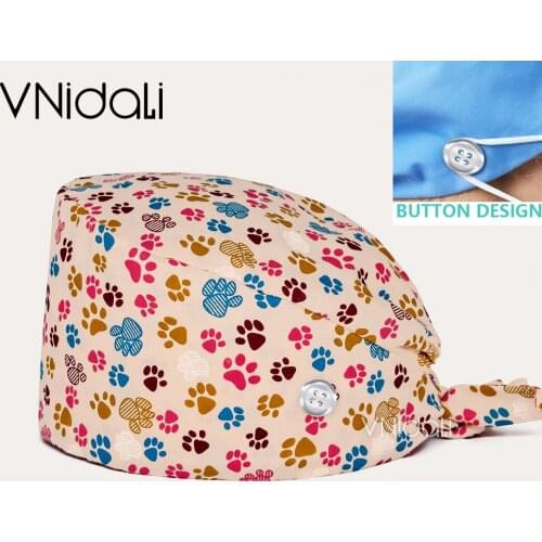 Adjustable Working Cap with Button Cotton Working Hat Sweatband Elastic Bandage Tie Back Hats for Women & Men One Size