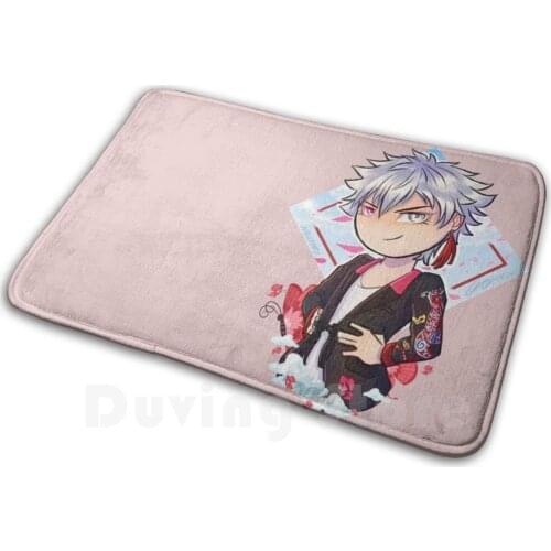 Utapri Ranmaru Kurosaki Setsugetsuka Chibi Mat Rug Carpet Anti-Slip Floor Mats Bedroom Utapri Uta No Prince Sama Quarter Night